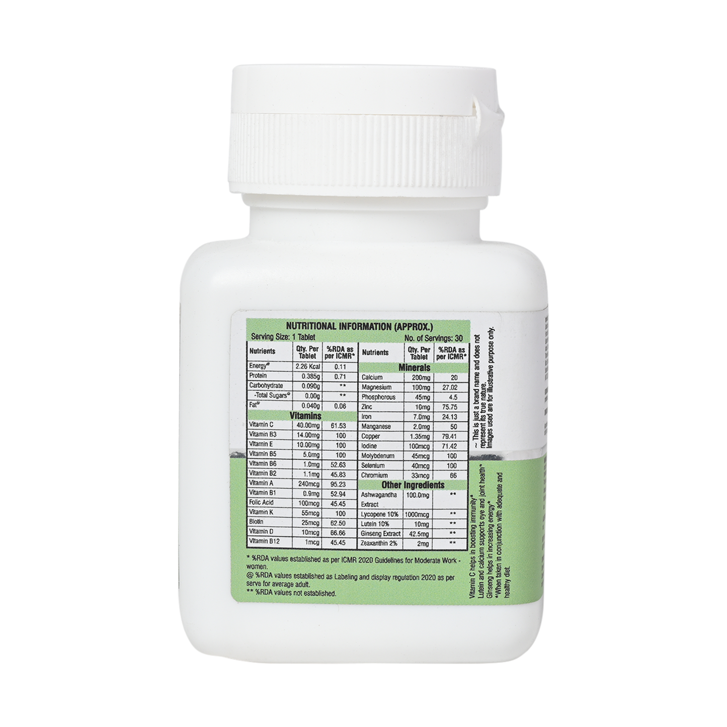 Daily Vitals Multivitamin 30 Tablets